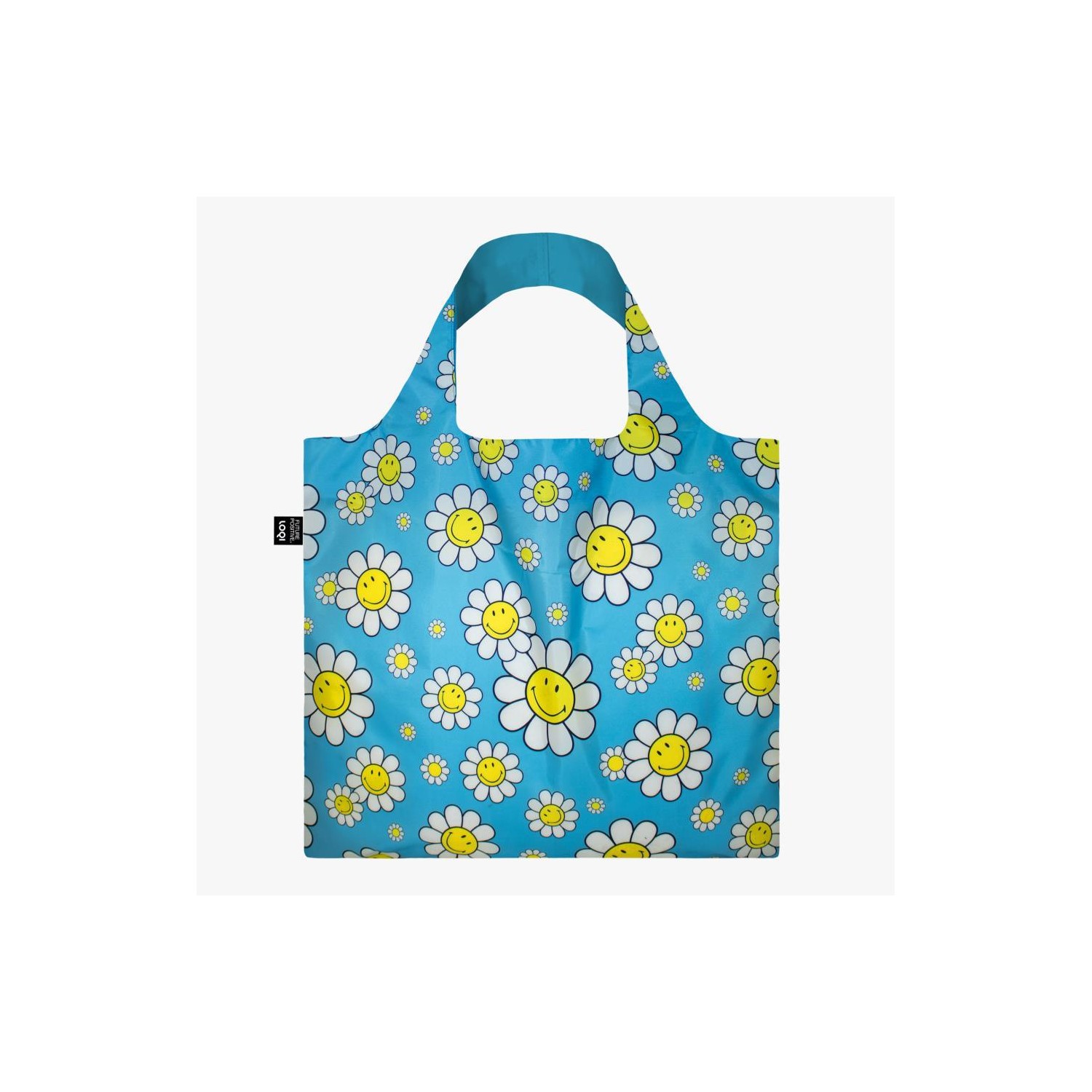 Bolsa Loqi Flowers Aquarius Azul