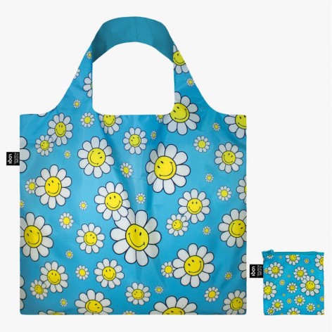 Bolsa Loqi Flowers Aquarius Azul