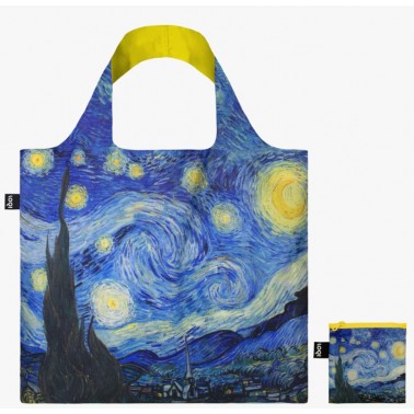 Bolsa Loqi Van  Gogh Starry Night Neon Yellow