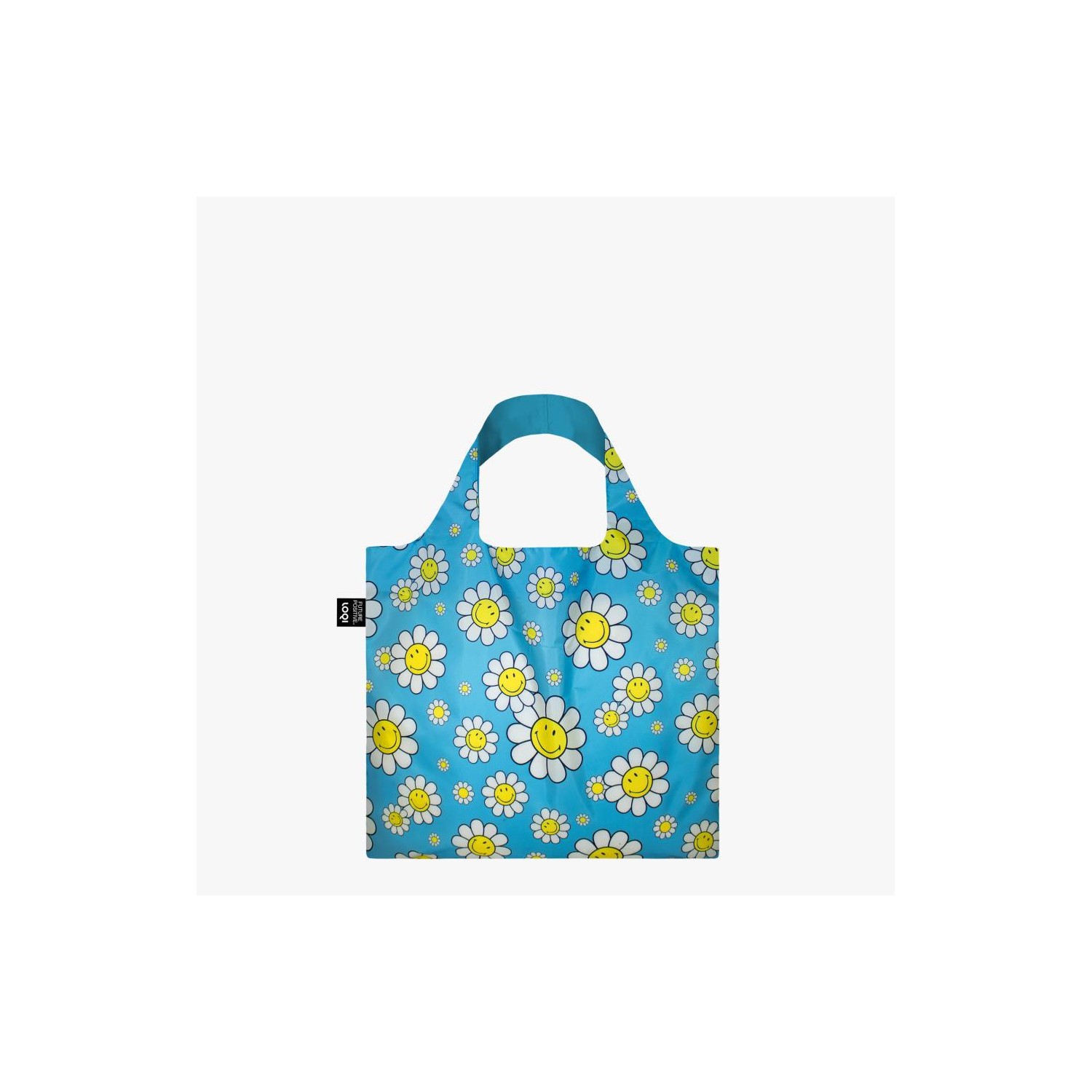 Bolsa Loqi Flowers Azul Small