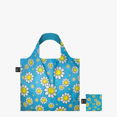 Bolsa Loqi Flowers Azul Small