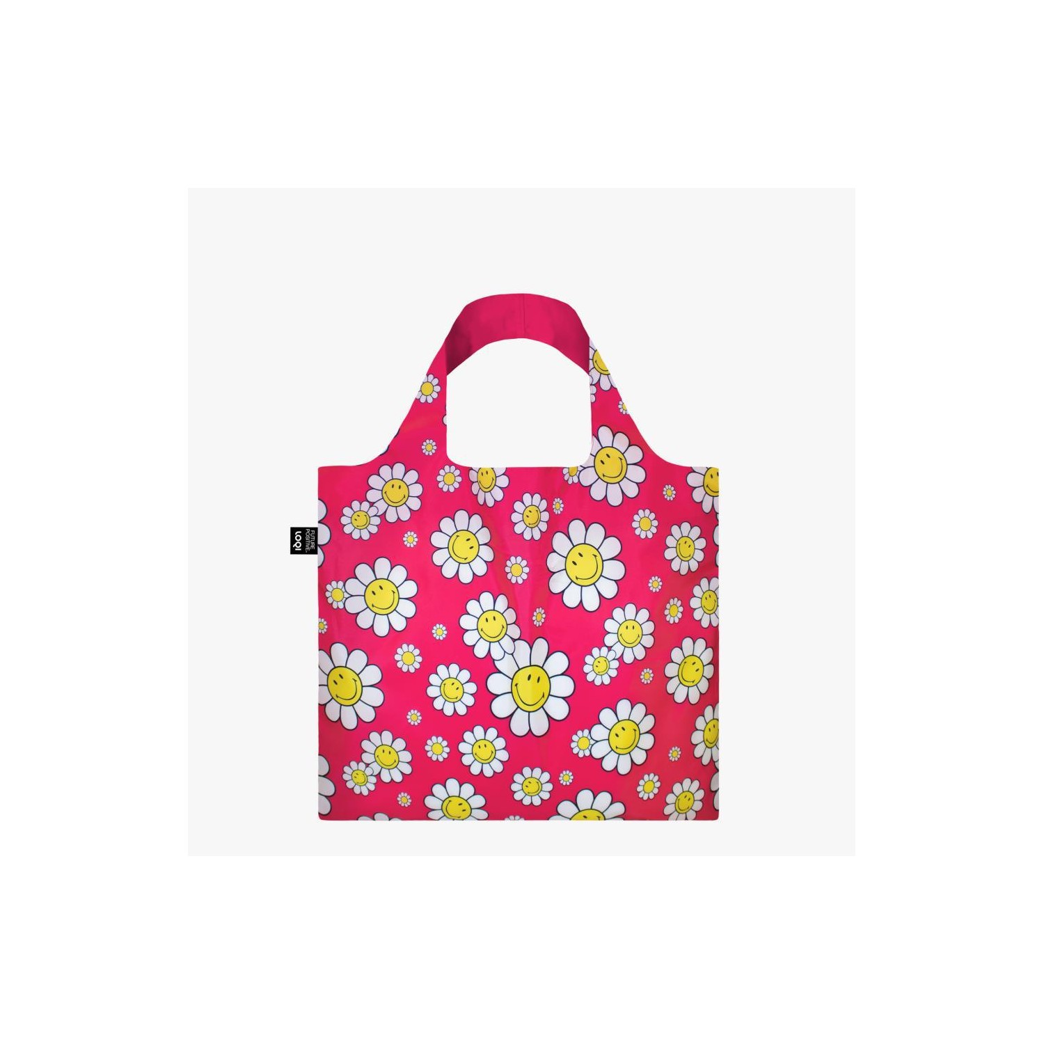 Bolsa Loqi Flowers Rosa Medium