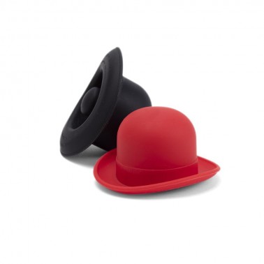 Bowler bottle stopper Monkey Business Black & Red