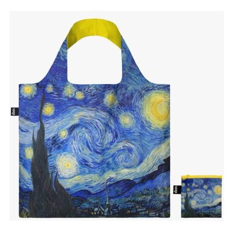 Bolsa Loqi Van  Gogh Starry Night Neon Yellow