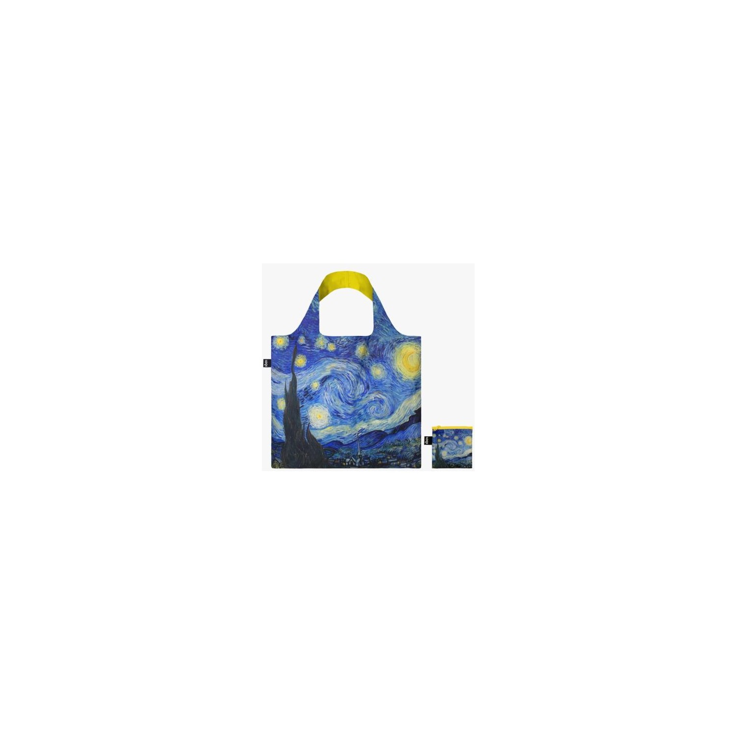 Bolsa Loqi Van  Gogh Starry Night Neon Yellow