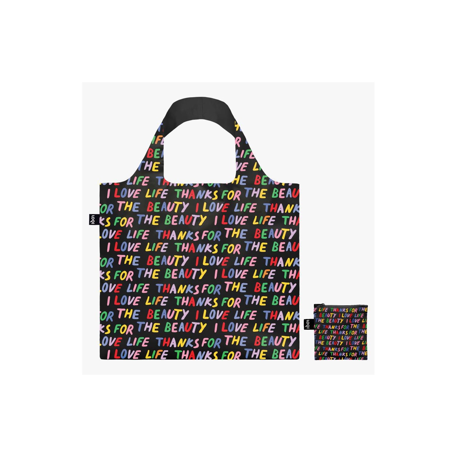 Bolsa Loqi LOVE LIFE Black