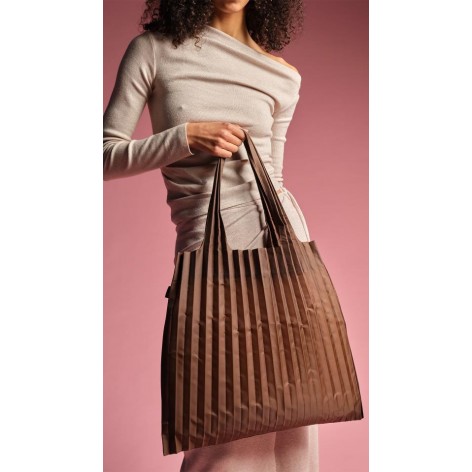 Bolsa Loqi Pleated Cocoa