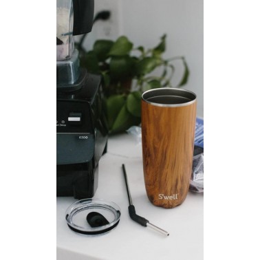 Tumbler con Tapa S´Well 530ml Teakwood