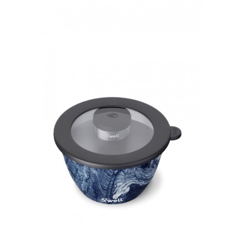 Salad Bowl Kit S´Well 1 9L Azurite Marble 