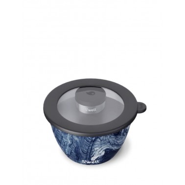 Salad Bowl Kit S´Well 1 9L Azurite Marble 