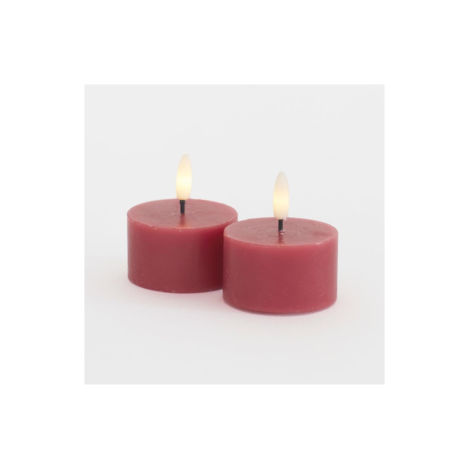 Sille Tealight 2 pcs  set  Ø6xH3 4cm  Rosa