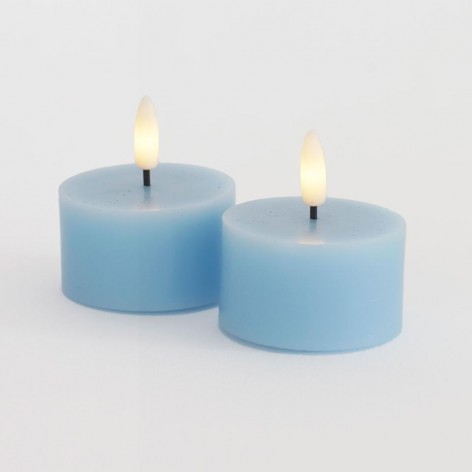 Sille Tealight 2 pcs  set  Ø6xH3 4cm  Azul