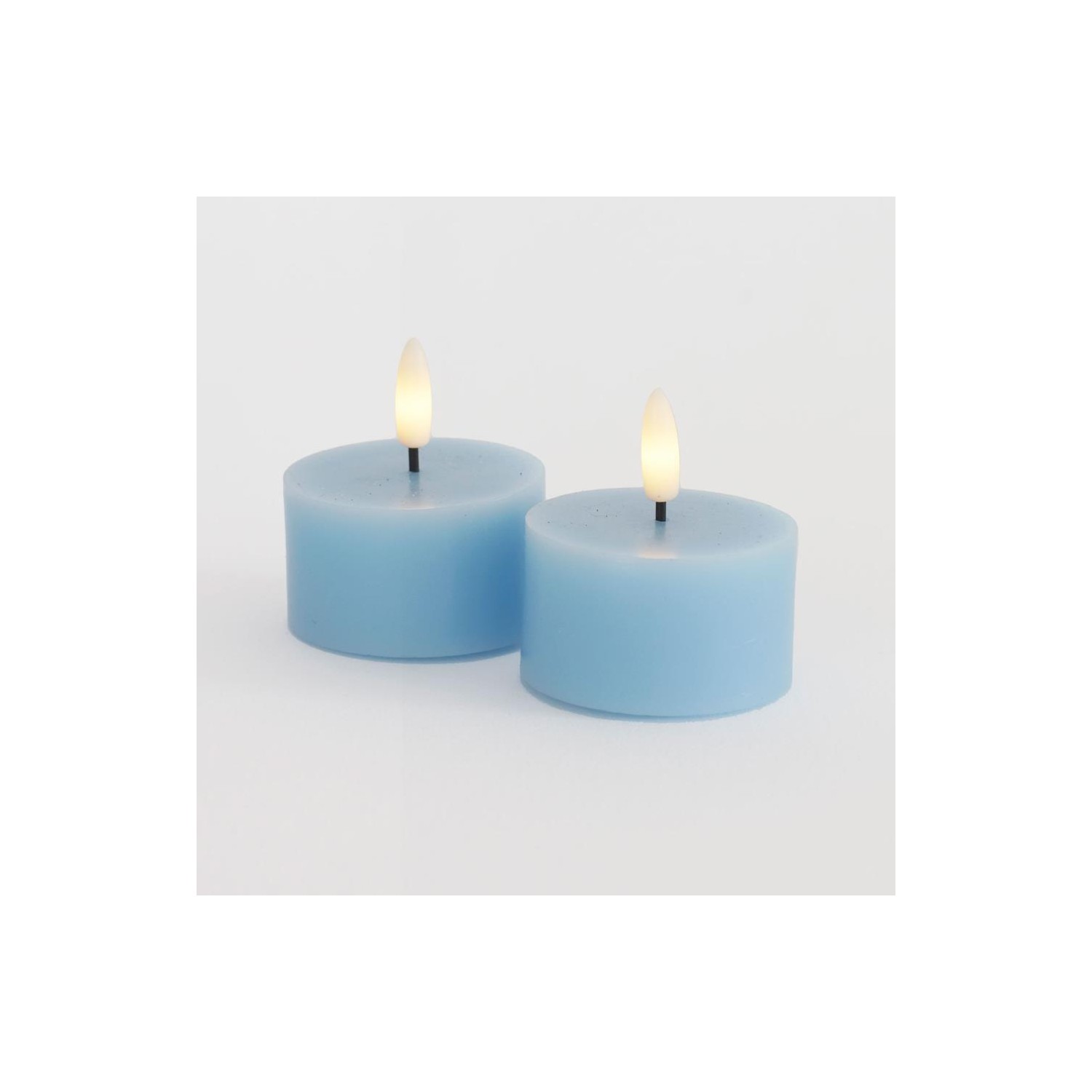 Sille Tealight 2 pcs  set  Ø6xH3 4cm  Azul