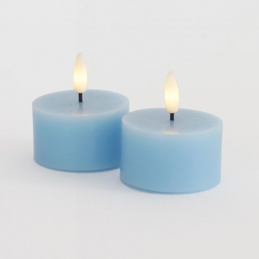 Sille Tealight 2 pcs  set  Ø6xH3 4cm  Azul