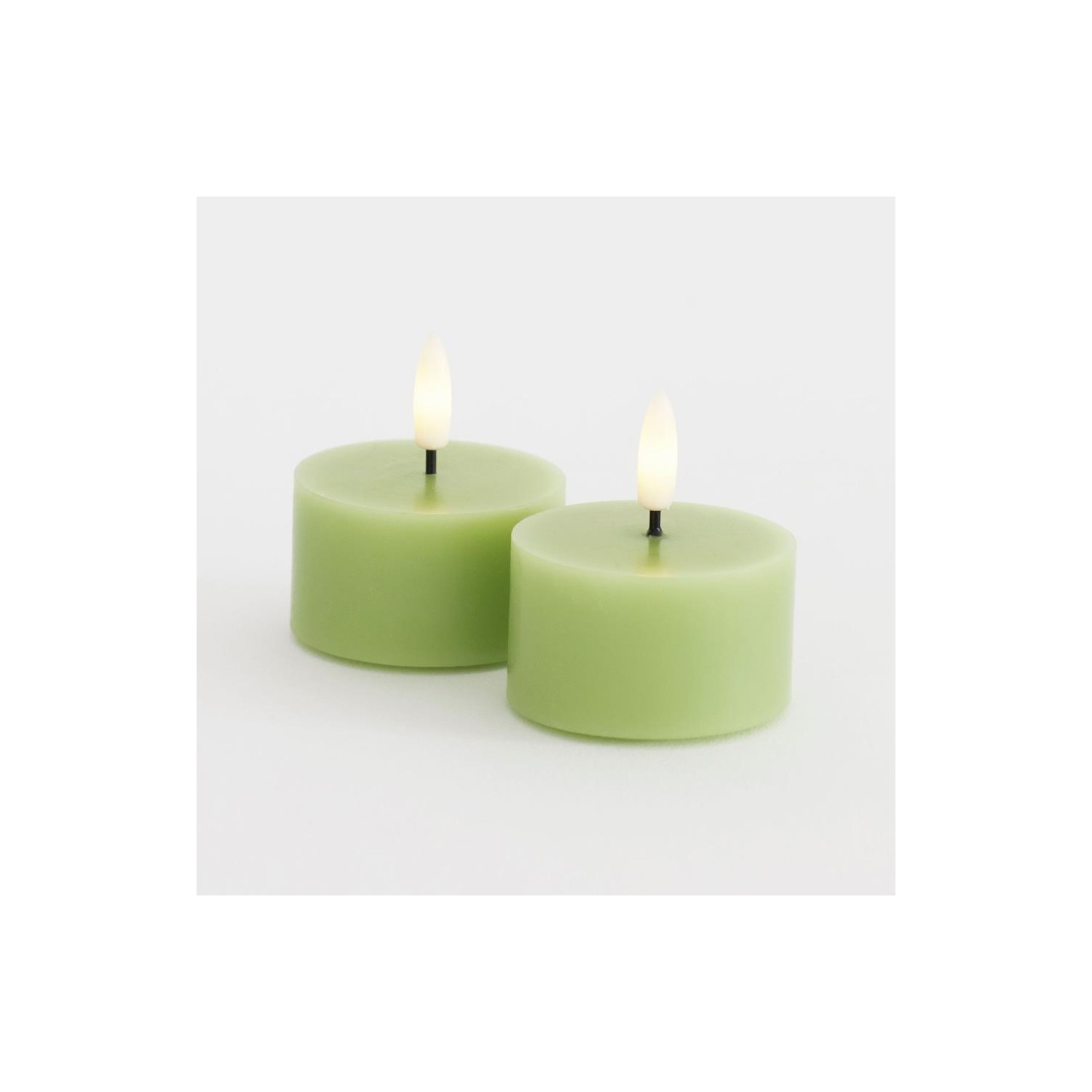 Sille Tealight 2 pcs  set  Ø6xH3 4cm  Verde