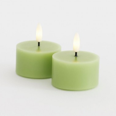 Sille Tealight 2 pcs  set  Ø6xH3 4cm  Verde