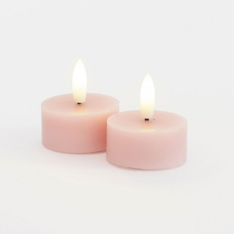 Sille Tealight 2 pcs  set  Ø4 5XH2 2cm  Rosa Claro