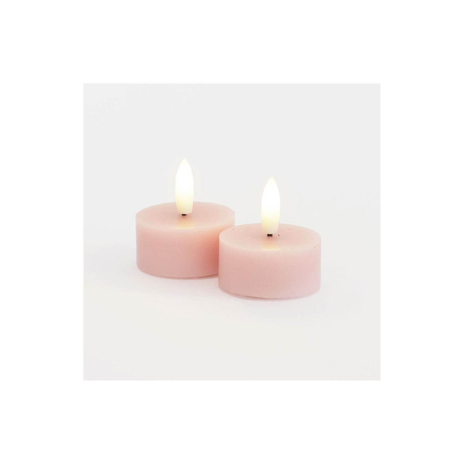 Sille Tealight 2 pcs  set  Ø4 5XH2 2cm  Rosa Claro