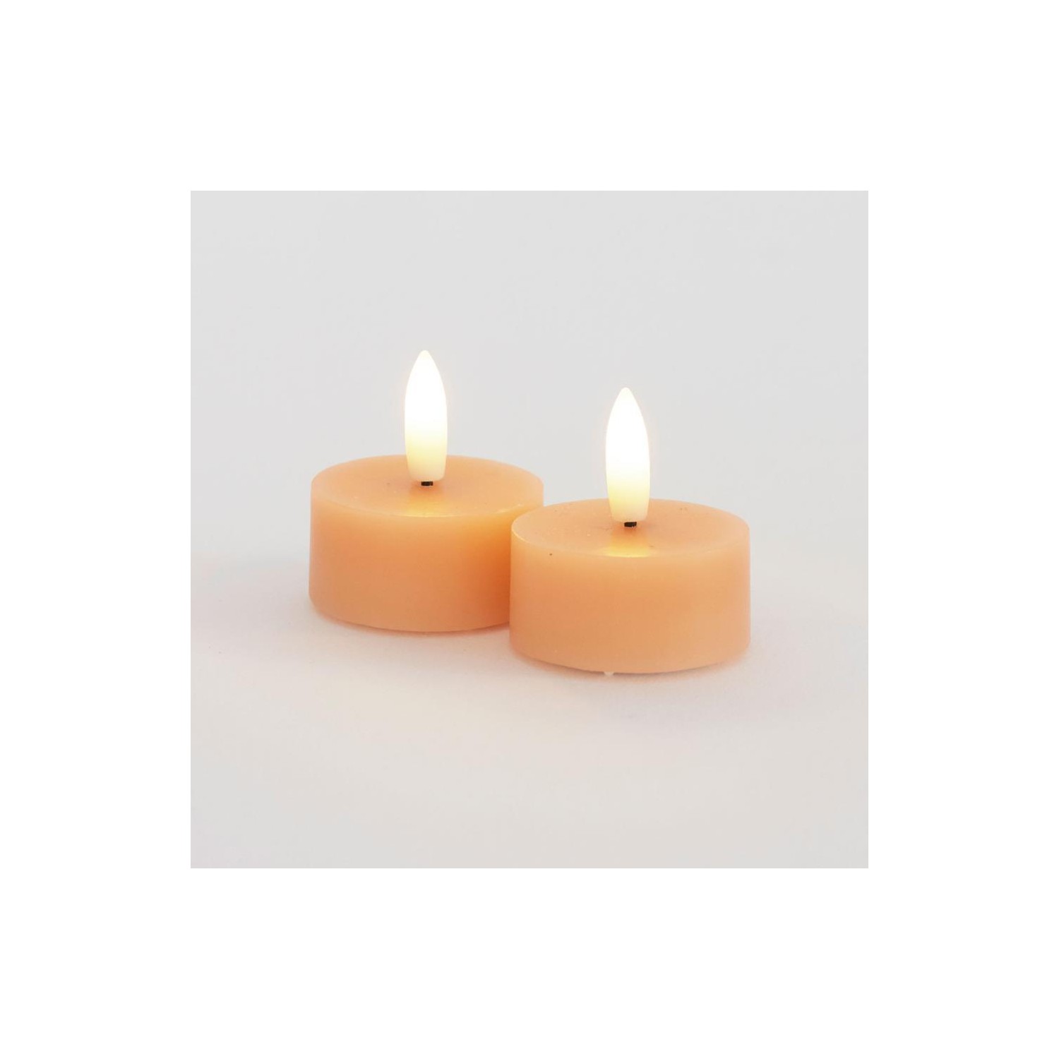 Sille Tealight 2 pcs  set  Ø4 5XH2 2cm  Peach