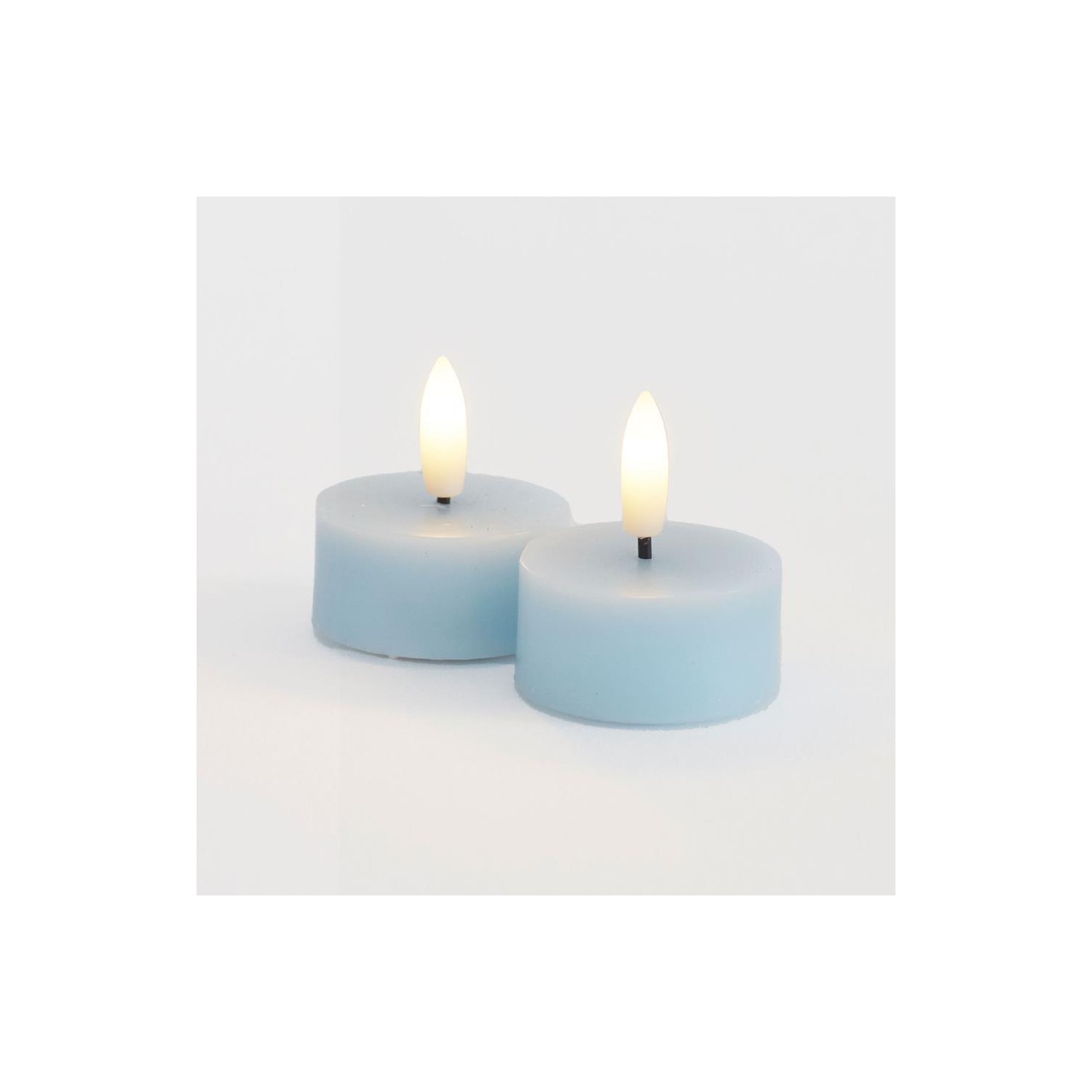 Sille Tealight 2 pcs  set  Ø4 5XH2 2cm  Azul