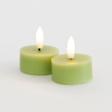 Sille Tealight 2 pcs  set  Ø4 5XH2 2cm  Verde