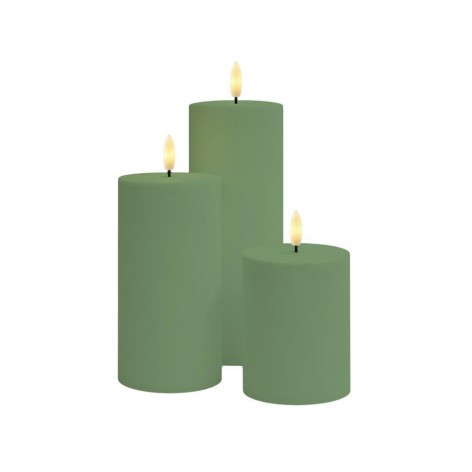 Sille Outdoor 3 pcs  Ø7 5xH10/15/20cm  Verde