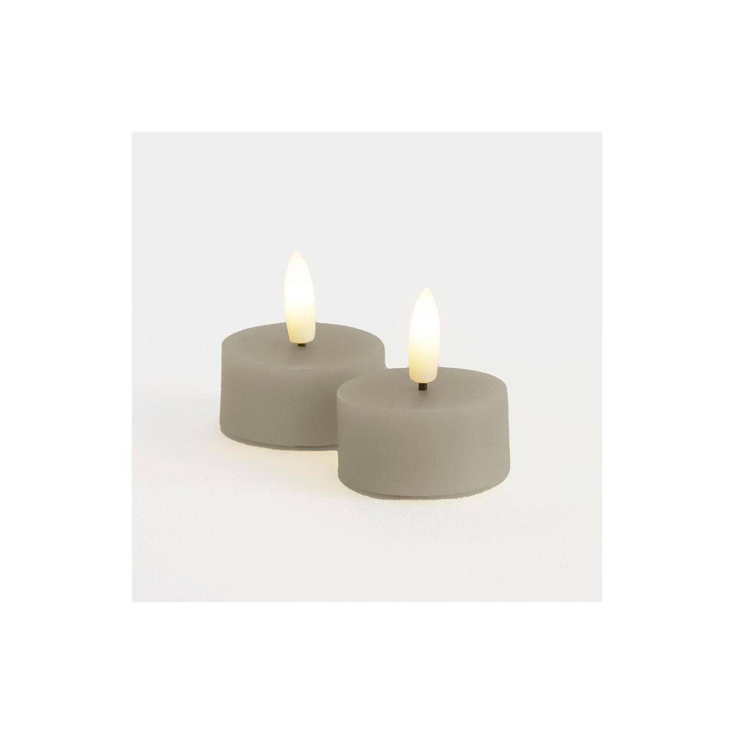 Sille Tealight 2 pcs  set  Ø4 5XH2 2cm  Gris