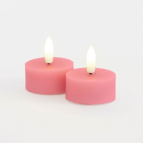 Sille Tealight 2 pcs  set  Ø4 5XH2 2cm  Rosa Viejo