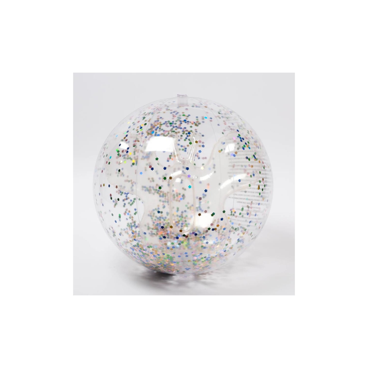 3D Inflatable Beach Ball Cotton Candy Glitter