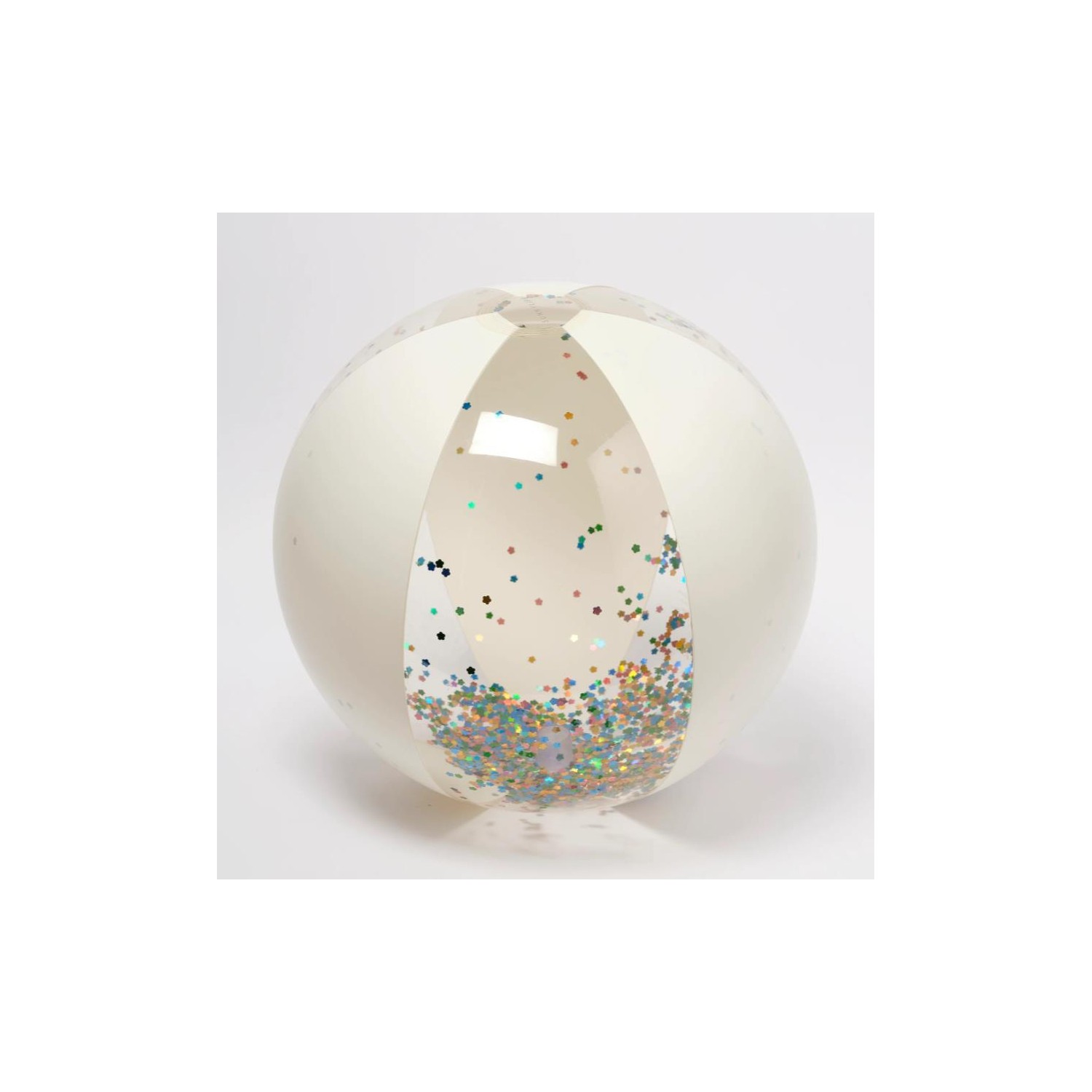 Inflatable Beach Ball Cotton Candy Glitter