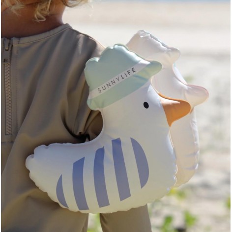 Kids Inflatable Arm Bands Sid the Seagull Blue Str