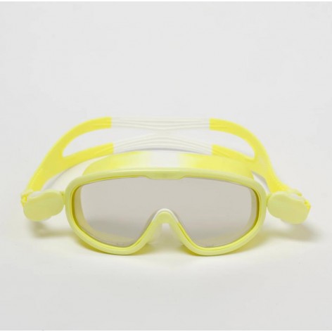 Kids Swim Mask Salty the Shark Neon Yellow