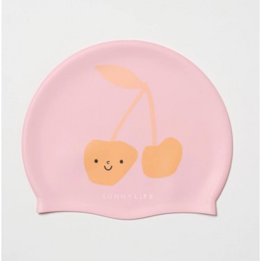 Kids Swimming Cap Cotton Candy Cherry