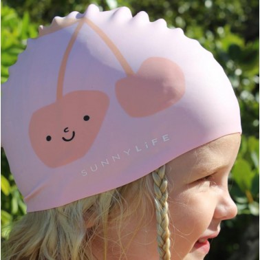 Kids Swimming Cap Cotton Candy Cherry