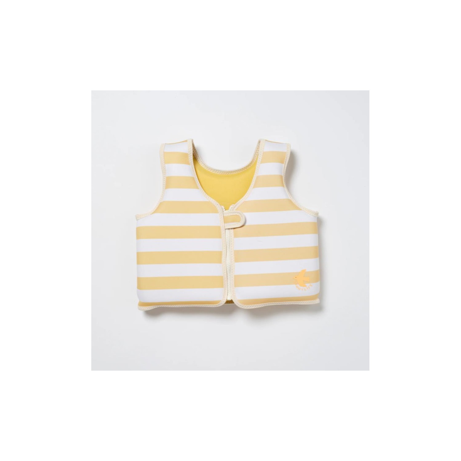 Kids Swim Vest 3-6 Sid the Seagull Mustard Stripe