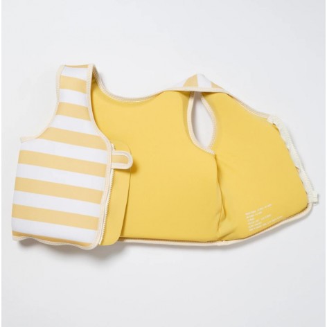 Kids Swim Vest 3-6 Sid the Seagull Mustard Stripe