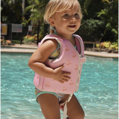 Kids Swim Vest 1-2 Cotton Candy Cherry