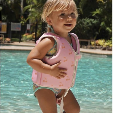 Kids Swim Vest 1-2 Cotton Candy Cherry