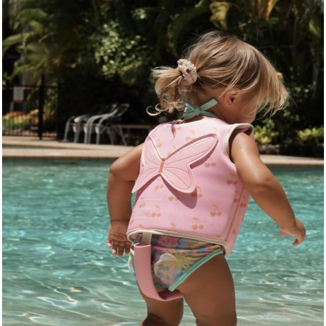 Kids Swim Vest 2-3 Cotton Candy Cherry