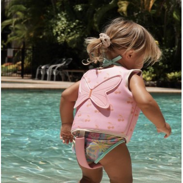 Kids Swim Vest 2-3 Cotton Candy Cherry