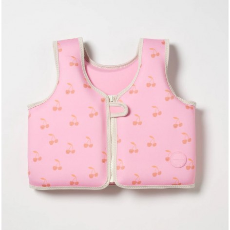 Kids Swim Vest 3-6 Cotton Candy Cherry