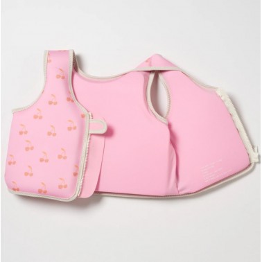 Kids Swim Vest 3-6 Cotton Candy Cherry