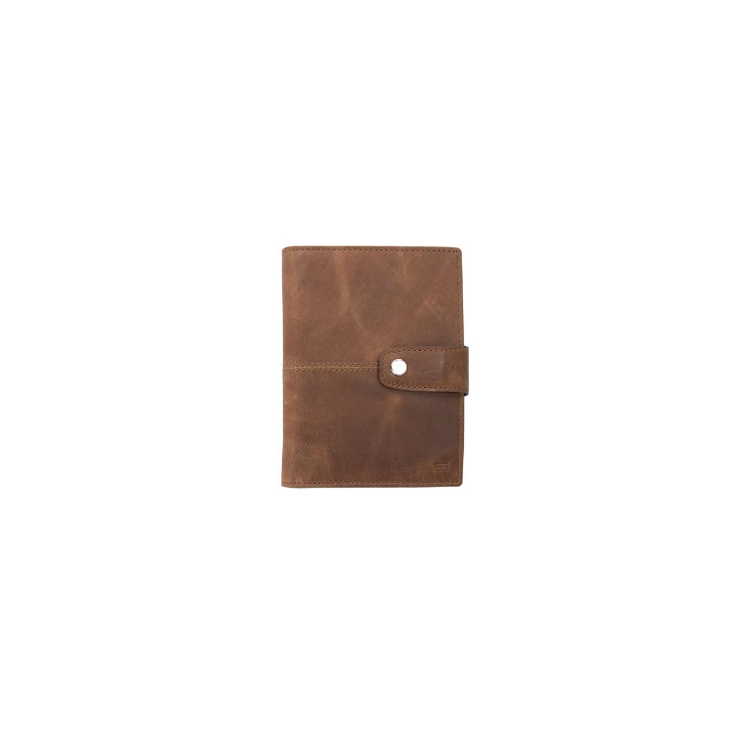 Porta Pasaportes Air Tag Piel Brushed Brown