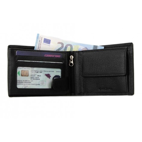 Billetera Bifold Leather Black