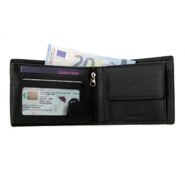 Billetera Bifold Leather Black