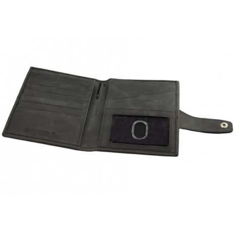 Porta Pasaportes Air Tag Piel Brushed Black