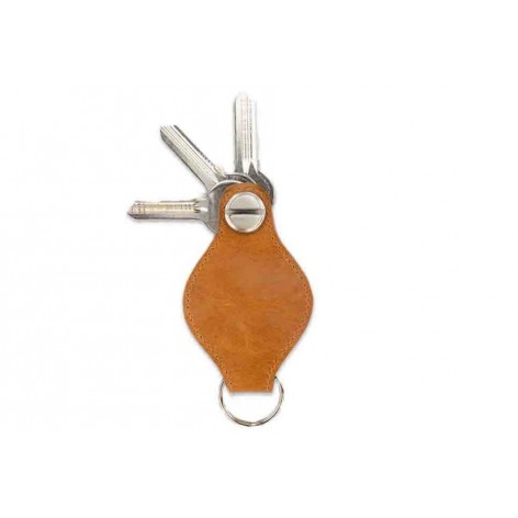 Llavero Air Tag 'Lusso' Piel Brushed Cognac