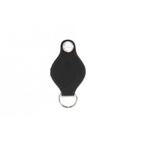 Llavero Air Tag 'Lusso' Piel Vintage Carbon Black