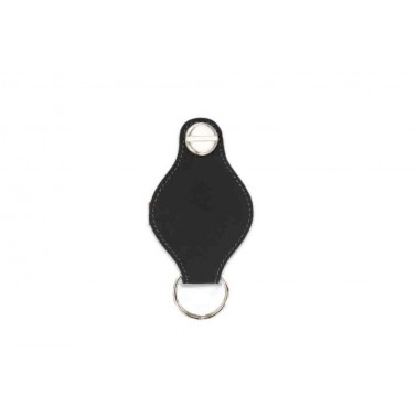 Llavero Air Tag 'Lusso' Piel Vintage Carbon Black