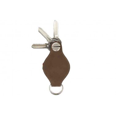 Llavero Air Tag 'Lusso' Piel Vintage Java Brown